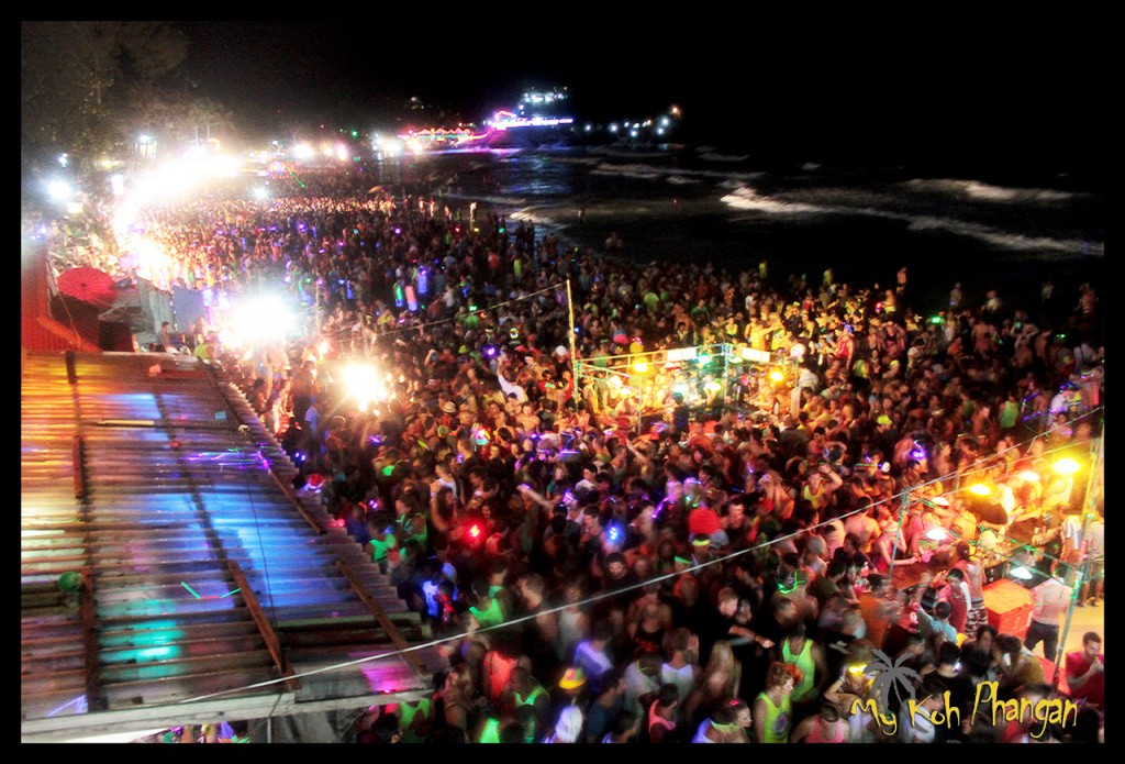 Silvester auf koh phangan - new years eve countdown in haad rin