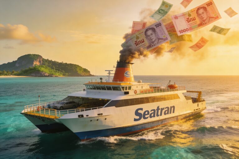 F&auml;hrpreise auf den Routen nach Koh Phangan steigen ab 14. M&auml;rz
