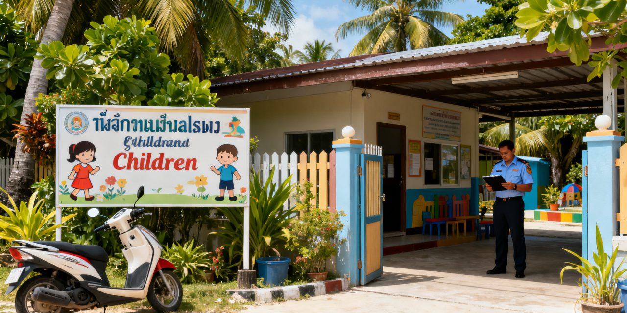 Beh&ouml;rden gehen weiter gegen Kinderbetreuungen ohne Lizenz auf Koh Phanagn vor
