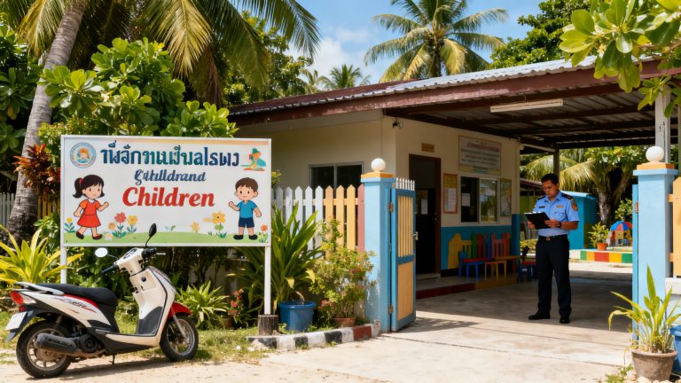 Beh&ouml;rden gehen weiter gegen Kinderbetreuungen ohne Lizenz auf Koh Phanagn vor